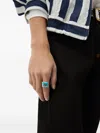Versace Aura Ring In Metallic
