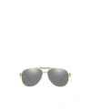 Versace Aviator Frame Sunglasses In Gray
