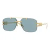 Versace Womens  Ve2275 Irregular-frame Metal Sunglasses In Gold