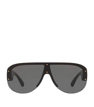 Versace Aviator Sunglasses In Black