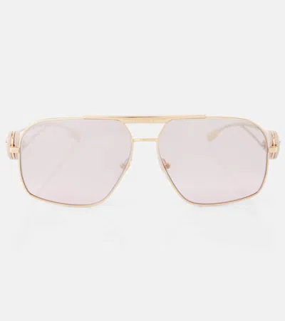 Versace Aviator Sunglasses In Pink