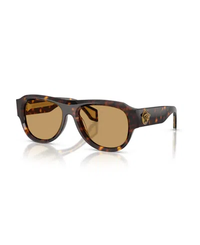 Versace Aviator Sunglasses Ve4518u In Brown