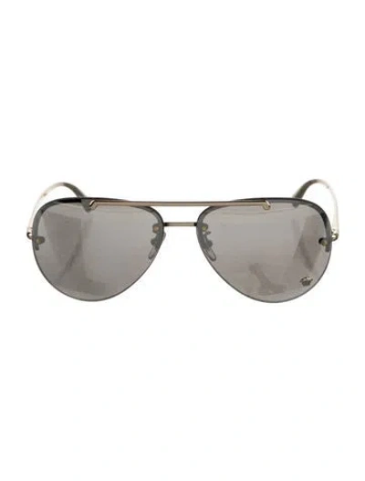 Pre-owned Versace Aviator Tinted Sunglasses