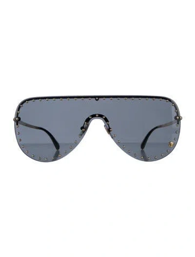 Pre-owned Versace Aviator Tinted Sunglasses In Multi