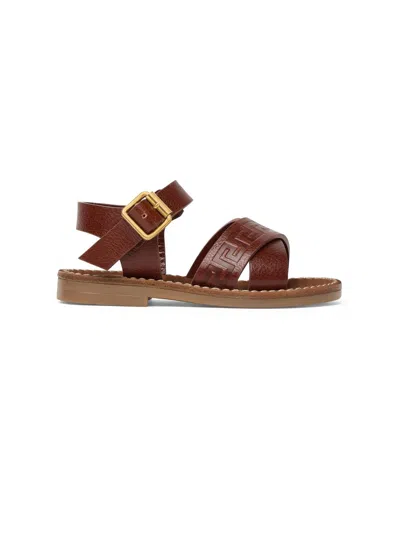 Versace Baby's & Little Kid's Leather Sandals In Gold
