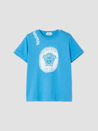 Versace Baby Boy's & Little Boy's Medusa Jersey T-shirt In Blue