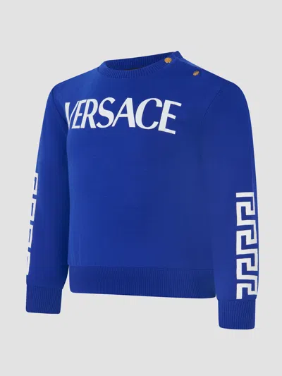 Versace Baby Boys Sweat Top 12 - 18 Months Blue By Childsplay Clothing