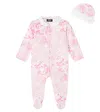 Versace Baby Cotton-blend Onesie And Beanie Gift Set