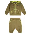 Versace Baby Set Aus Kapuzenjacke Und Jogginghose In Green