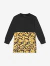 Versace Baby Girls Barocco Sweater Dress In Black