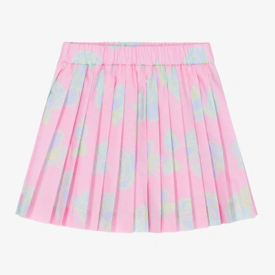 Versace Baby Girls Pink Rose Pleated Skirt