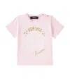 Versace Baby Medusa Cotton Jersey T-shirt In Pink