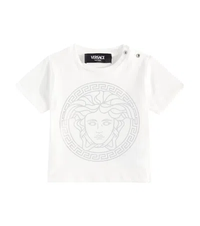 Versace Baby Medusa Cotton Jersey T-shirt In White