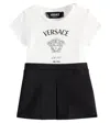 Versace Baby Medusa Milano Cotton Jersey Dress In White