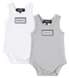 Versace Baby Set Of 2 Bodysuits In White