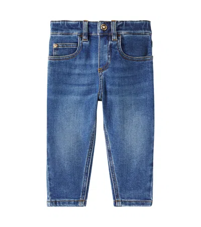Versace Baby Straight Jeans In Blue