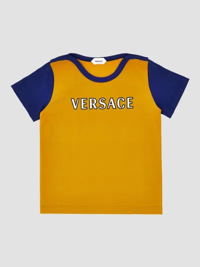 Versace Baby's, Little Kid's & Kid's Logo Jersey T-shirt In Yellow
