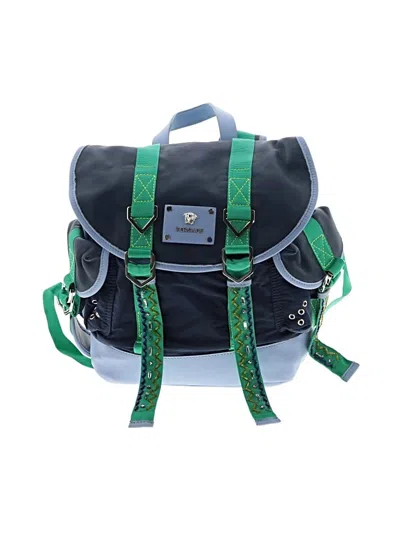 Pre-owned Versace Backpack In Blue