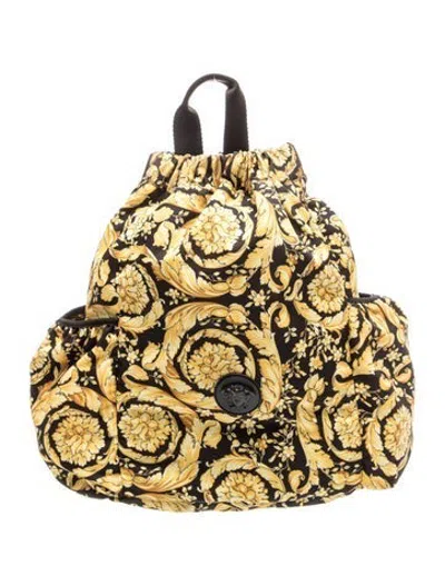 Pre-owned Versace Backpack In Neutrals