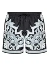 Versace Barocco-print Swim Shorts
