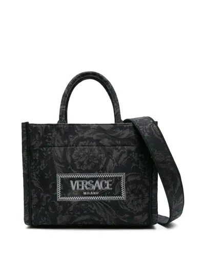 Versace Bags In Grey/blue