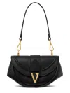 Versace Virtus Small Shoulder Bag In Black