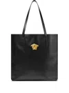 Versace Medusa Head Motif Tote Bag In Black