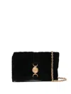 Versace Structured Black Bag With Subtle Hardware Accents In Black