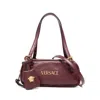 Versace Tag Bowling Shoulder Bag In Red