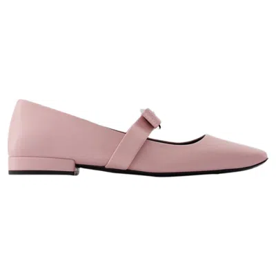 VERSACE BALLERINAS - VERSACE - LEATHER - PINK