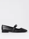 Versace 20mm Leather Ballerina Flats In Schwarz