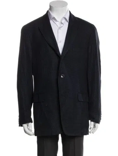 Pre-owned Versace Bamboo Printed Blazer In Black