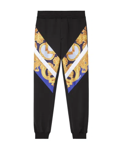 VERSACE VERSACE BAROQUE PRINTED PANELLED JOGGERS