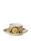 Versace Barocco 92 Teacup Saucer Set In White
