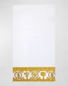 Versace Barocco & Robe Hand Towel In Black