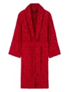 Versace Peignoir Barocco In Rouge