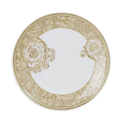 Versace Barocco Beige Salad Plate In White
