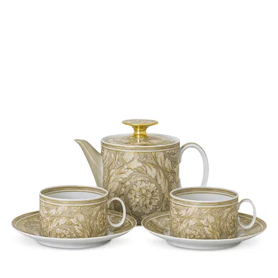 Versace Barocco Beige Tea Cup And Saucer In Neutral