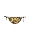 Versace Baroque Print Bikini Bottom In Black
