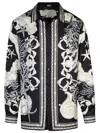 VERSACE VERSACE 'BAROCCO' BLACK SILK SHIRT