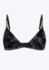 Versace Barocco Bra In Black