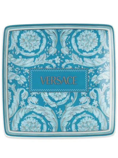 Versace Barocco Coppetta Porcelain Plate (12cm) In Blue