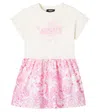 Versace Underwater Barocco T-shirt Dress In Pink