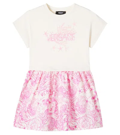 VERSACE BAROCCO COTTON T-SHIRT DRESS