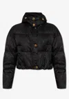 VERSACE BAROCCO CROPPED PUFFER JACKET