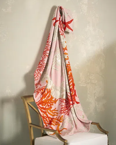 Versace Barocco De La Mer Beach Towel In Multi