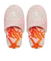 Versace Barocco De La Mer Round-toe Bath Slippers In Pink