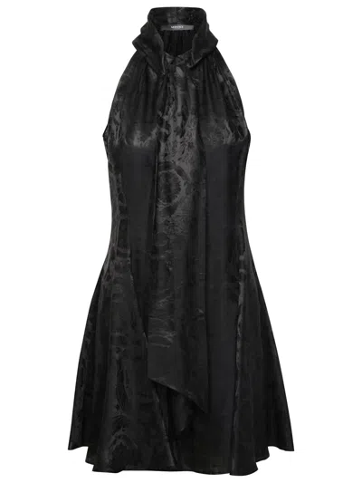 Versace Baroque Dress In Black