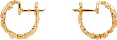 Versace Barocco Earrings In Gold