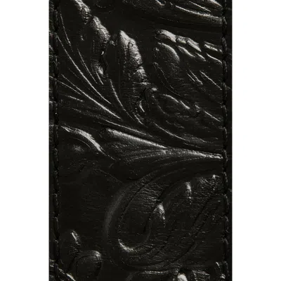 Versace Barocco Embossed Leather Belt